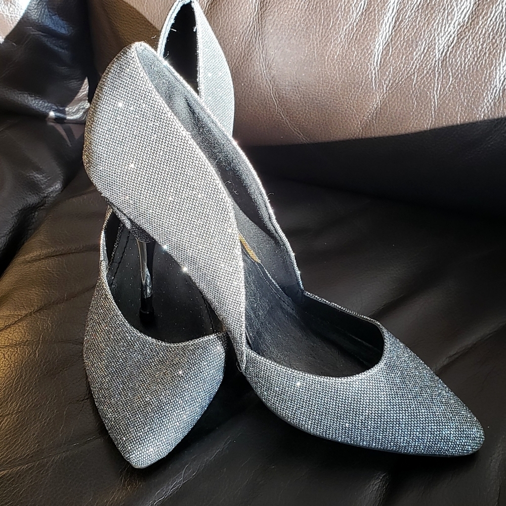 Suzy Shier Sparkly Heels size 8 - Picture 3 of 7
